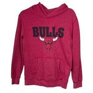 NBA Chicago Bulls Hoodie Sweatshirt Boy's XL Red (READ)